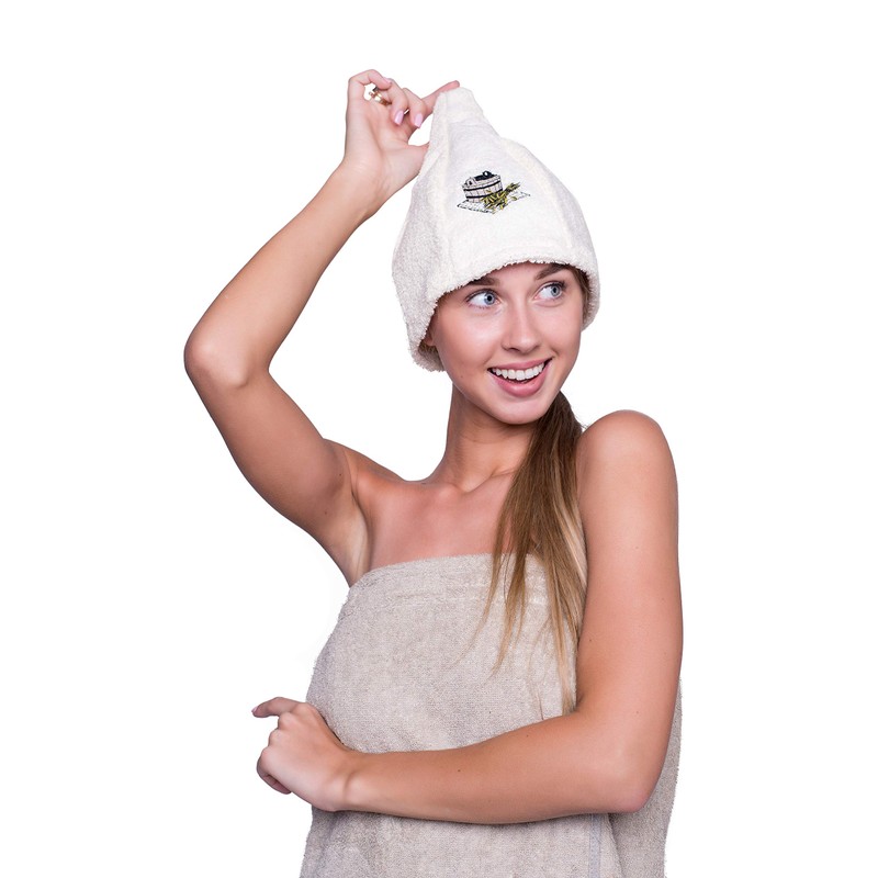 Ger3as Sauna Hat for Men and Women 100% Cotton with