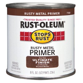 Rustoleum Stops Rust 7769 730 1/2 Pint Rusty Metal Primer Protective Enamel Oil Base Paint
