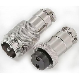 RUNCCI-YUN GX20 2Pin Aviation Plug, Circular Metal Aviation Plug, GX20 Male Female Connector 2Pin Panel Mounting Cable Connector