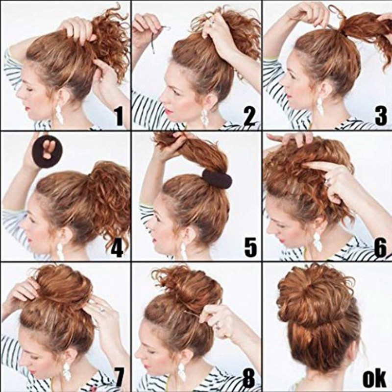 Kitjans 2PCS Large Hair Donut Bun Maker - Thick &