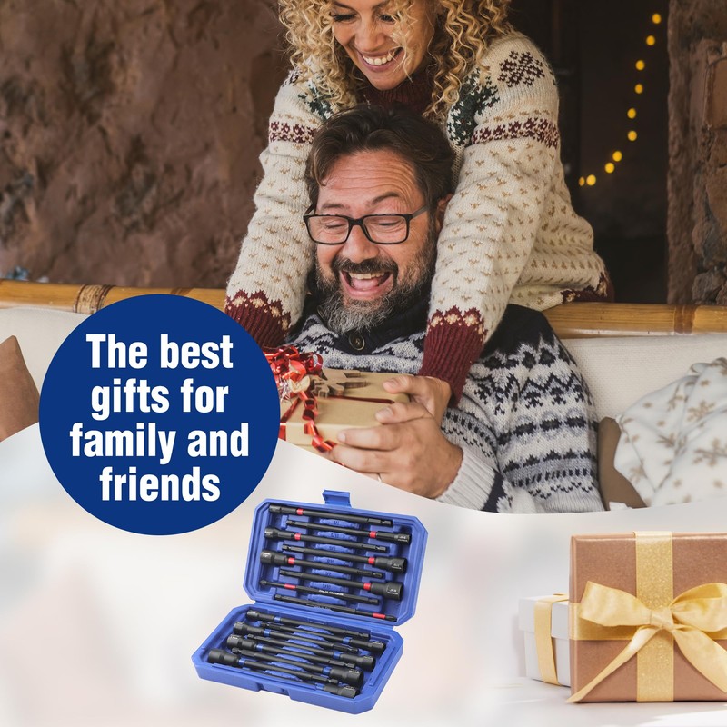 WORKPRO 16-Piece Magnetic Nut Driver Set and Bit, 6" Long