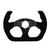 TIYPEOR D Shape Kart-Style Open-Top Suede Racing Steering Wheel for