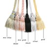 Fenghuangwu 2 Pack Curtain Tie Backs Rope Tassels for Curtains
