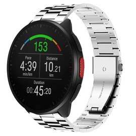 Compatible for Polar Smartwatch Band, 20mm, 22mm Quick Release Stainless Steel Metal Replacement Straps Compatible with Polar Unite, Ignite, Ignite 2, Ignite 3, Pacer, Vantage V3, Grit X, Grit X Pro, Grit X2 Pro, Vantage M, M2 Smartwatch (22mm size band,