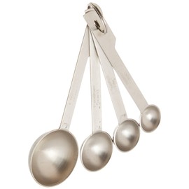 Thunder Group Stainless Steel Measuring Spoon Set (1/4, 1/2, 1 TSP, 1 TBSP)