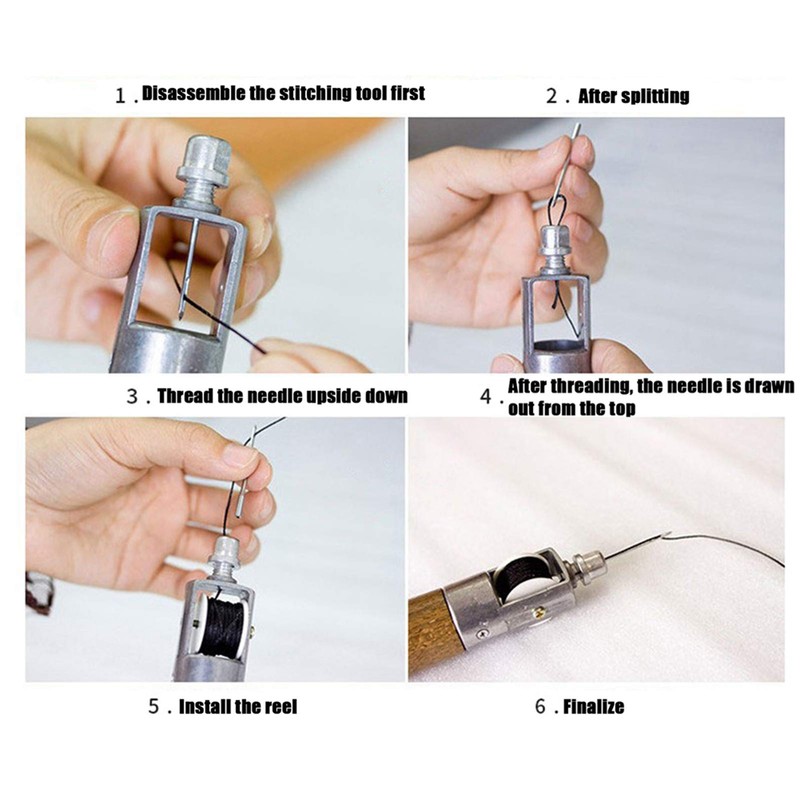 LetCart Leather Sewing Awl Needle Kit DIY Hand Stitching Tools