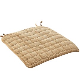 S.D.I, Chair Cushion, Coal Fabric, Plain, Comfortable, Stylish, Simple, Coffee 19.7 x 19.7 inches (50 x 50 cm)