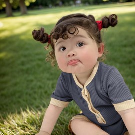 amropi Baby Girls' Romper Pack of 3 Short Sleeve Sleepsuit Cotton Pyjamas for 0-18 Months, Style 1