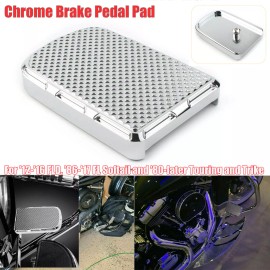 Unbranded Motorcycle Aluminum Brake Pedal Pad Cover Fit For Harley Touring Trike Softail