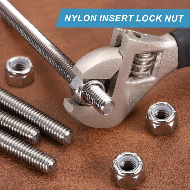 PATIKIL 4Pcs 3/8"-16x40mm Threaded Rods with Hex Nuts, 304 Stainless
