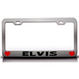 Custom Brother - Elvis Male Name Metal Car SUV Truck License Plate Frame Ch j74