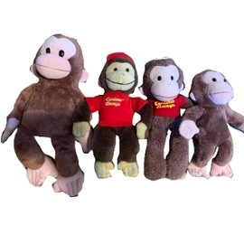 Aunt Sandy's Sewing George Monkey Weighted Stuffed Animal with 2-3 lbs, Plush Washable Weighted Buddy