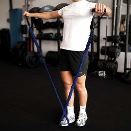 Fitness Mad Safety Resistance Trainer, Resistance Band, Heavy Duty Exercise Tubes for Home Workouts, 4 Resistance Levels: Light to Extra Strong