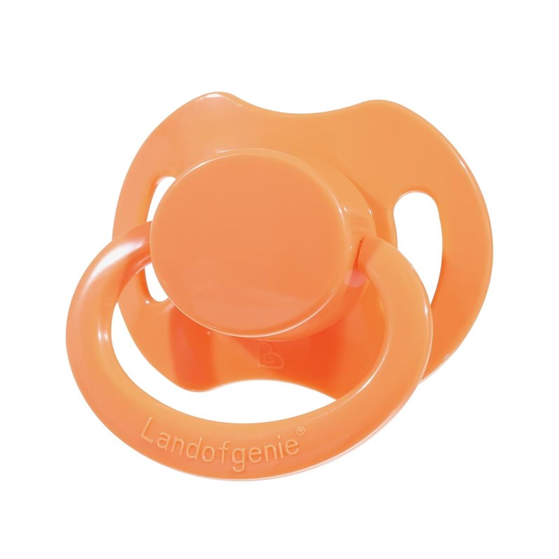 Landofgenie Large Teat Shield Pacifier in Adult Size, Orange