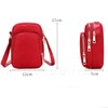 Schicksal. Women's Vertical 3 Pocket Shoulder Bag, Mini Bag, Pochette,