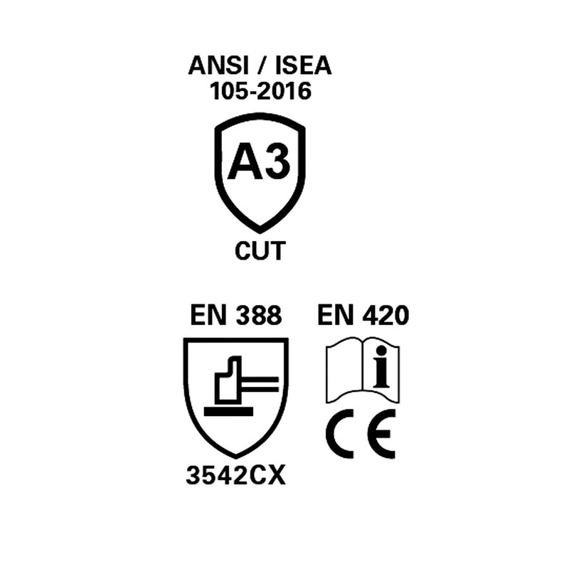 Ringers 664-08 r-hide Classic ANSI Level-3 Cut Resistance Leather Gloves,