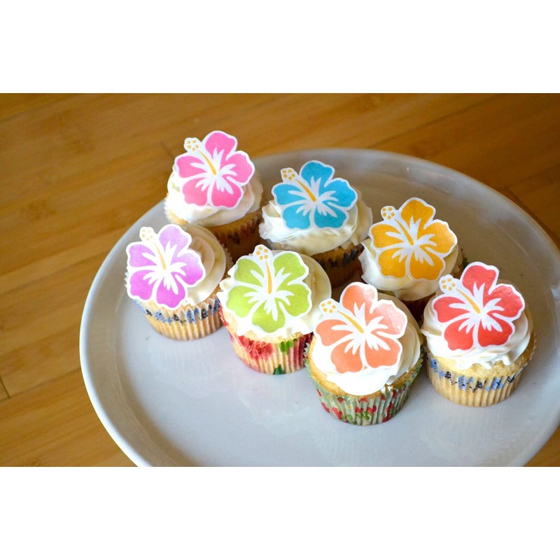 Edible Wafer Hawaiian Hibiscus Flowers