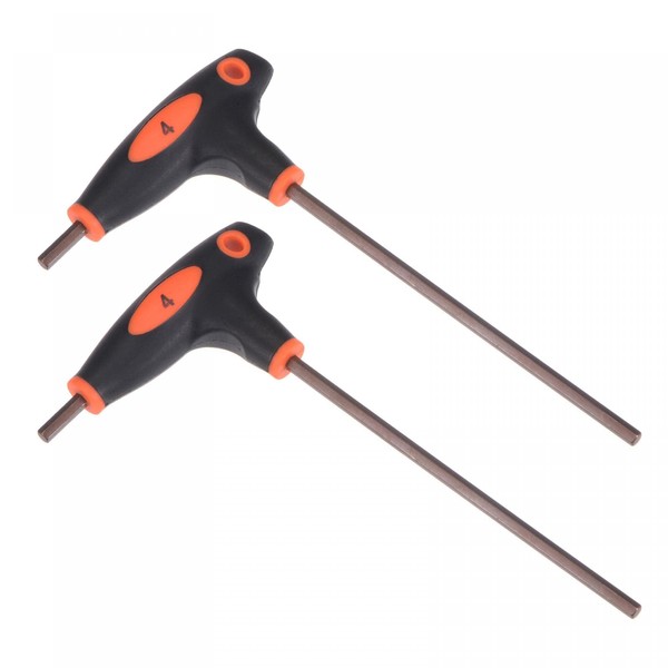 TOP-VIGOR 2Pcs 4mm Hex Key T-Handle, T Bar Dual End