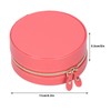 Round Portable Jewelry Box Organizer Display Storage Case for Rings