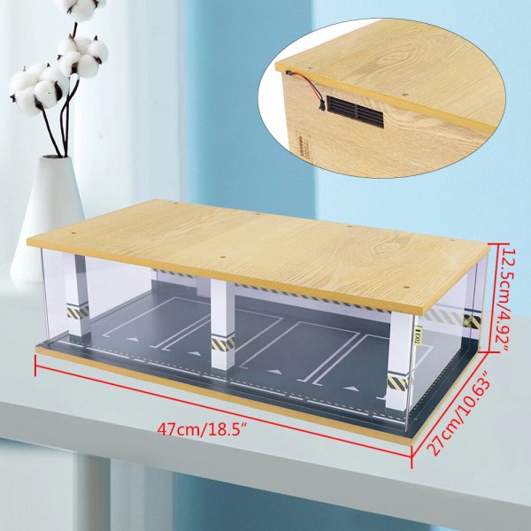 Unbranded 1/24 Scale Car Garage LED Lighting Parking Lot Diorama