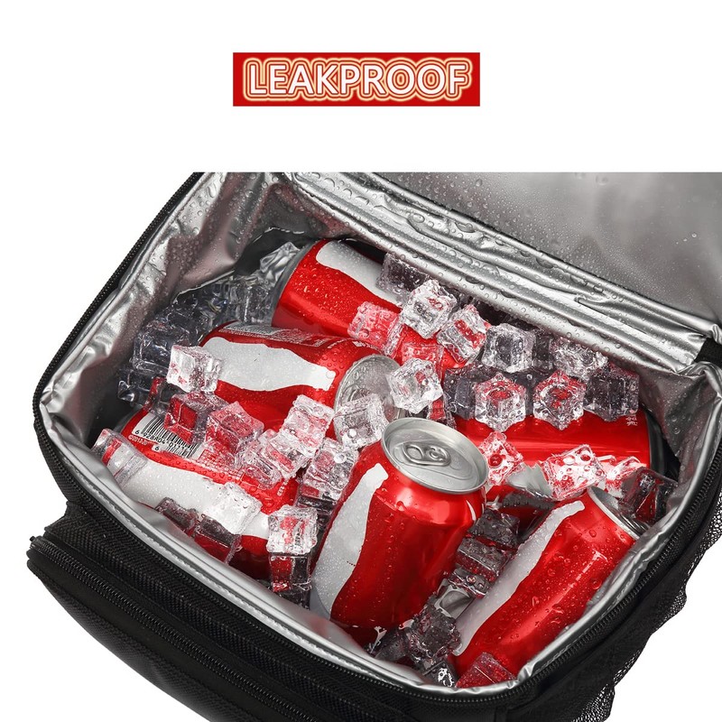 FlowFly Insulated Lunch Bag Adult Lunch Box Large Tote Double