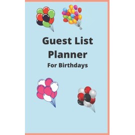 Guest List Planner For Birthdays