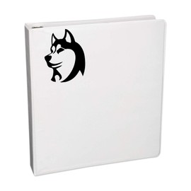 Bargain Max Decals Simple Husky Dog Decal Notebook Car Laptop 5.5" (Black)