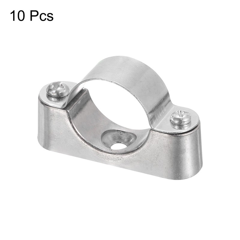 Sourcing Map 10Pcs Support Bracket Clamp for OD 32mm Pipe