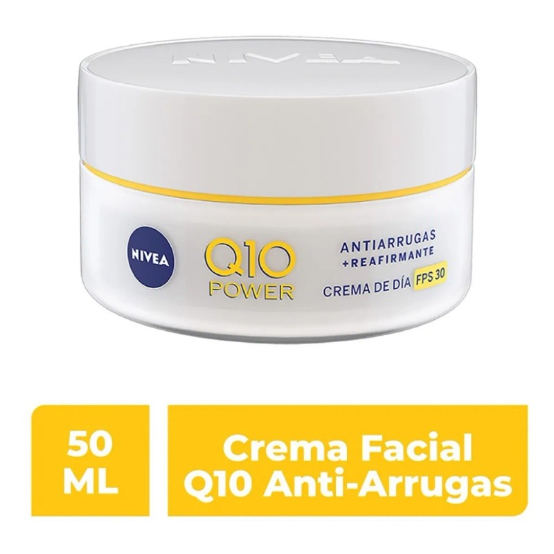 Crema Facial Nivea Q10 Antiarrugas Reafirmante Fps30