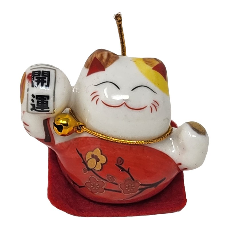 Starlet24 Set of 5 Chinese Lucky Cats Ceramic Decorative Lucky