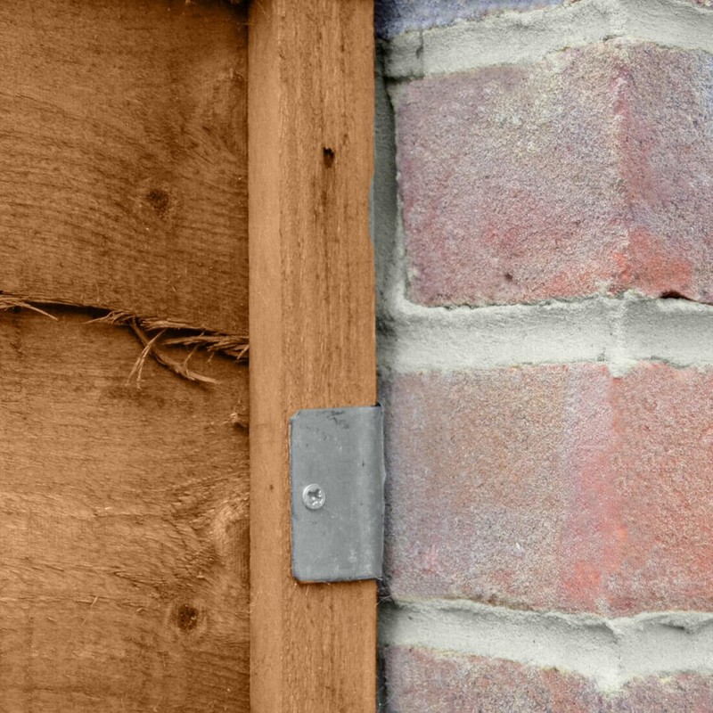 Fence Pancel Bracket Fixings Galvanised Panel Clip Pack of 24