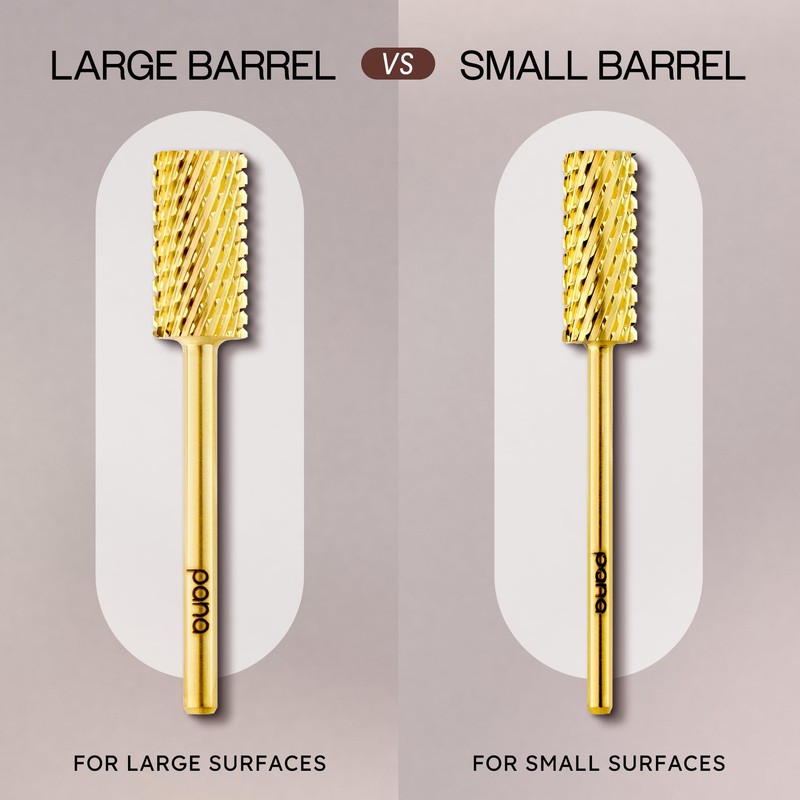 PANA Flat Top Small Barrel 3/32" Shank Size - (Gold,