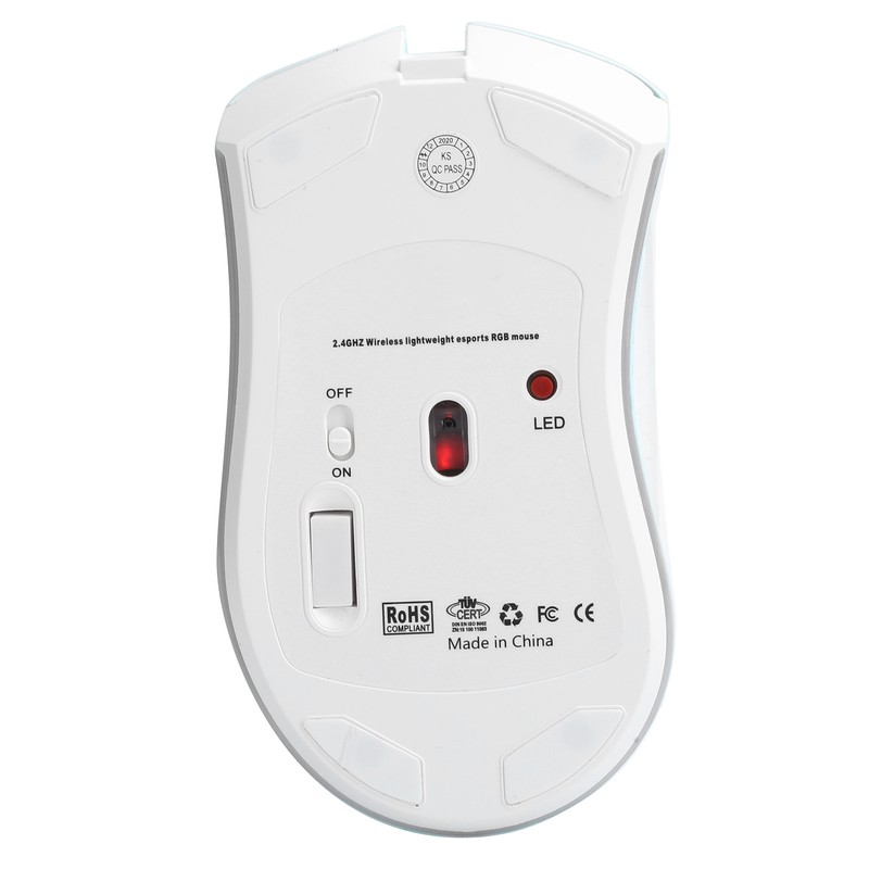 Wireless Mouse Hollow Charging Gaming Mice RGB Lighting Effect Computer