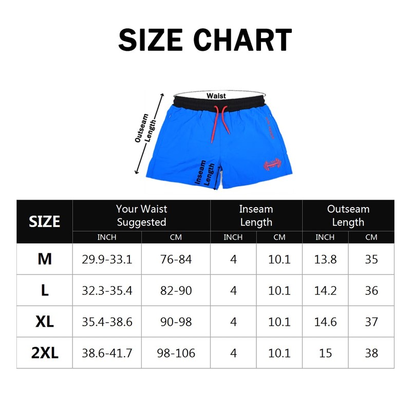 Muscle Alive Men's Sport Running 1 Inch Elite Split Running