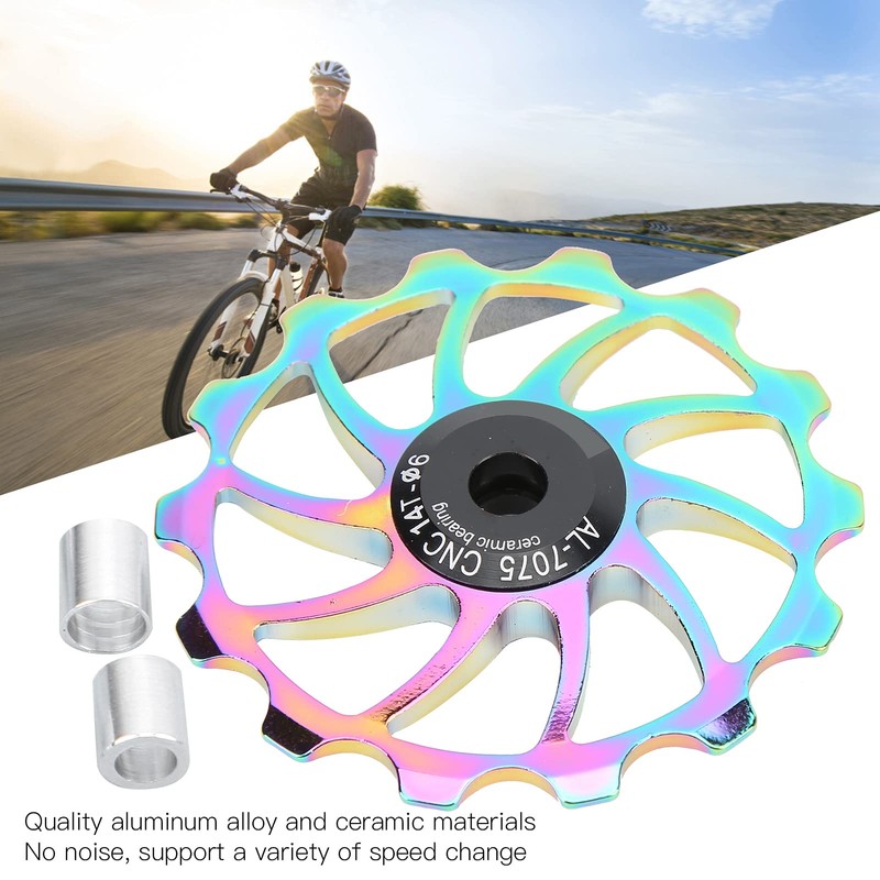 Alomejor 14T Bicycle Rear Guide Wheel Bicycle Rear Derailleur Pulley