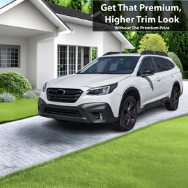 BOGAR TECH DESIGNS Front Chrome Delete Overlay Film Compatible with Subaru Outback 2020-2022, Gloss Black