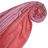 Lorenzo Cana Women's Reversible Scarf 100% Cashmere Woven Two-Tone, Red-pink