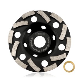 SHDIATOOL Diamond Turbo Grinding Wheel, Concrete Cup Grinding Disc 115mm for Cleaning Shaping Polishing Cement Stone Marble Granite Masonry