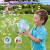 Panamalar Dolphins Bubble Gun for Kids, Portable Bubble Machine Gun