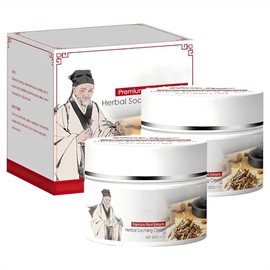 2pc Herbal Body Care Cream - Herbal Body Care & Soothing Relief Cream, Antibacterial, Relieves Dry, Itchy Skin with Menthol