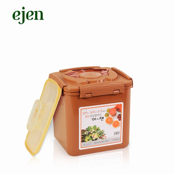 Now red clay vacuum jar square 6.4 liter / 이젠