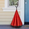 G4Free 62 Inch Large Reverse Umbrella with C-Shaped Handle, Windproof