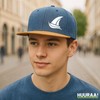 Huuraa Snapback Cap Sailing Boat Gift Denim Sailing Present