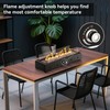 Onlyfire 28'' Tabletop Fire Pit, Outdoor Propane Gas Firepit Side-Mounted