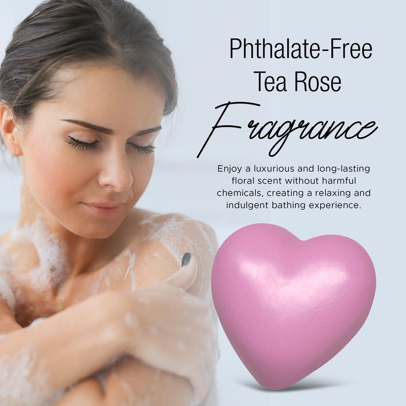 Eclectic Lady Heart Shaped Soap - Rose Scented Handmade Gift