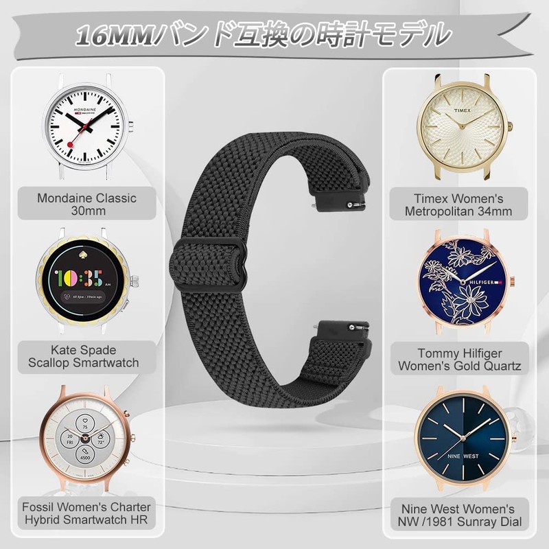 [TumpCez] Elastic Nylon Band, Strap 0.6 inch (16 mm), 0.7