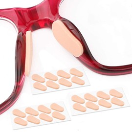 SAIGO Soft Foam Nose Pads Self Adhesive Non-Slip Eyeglass Nose Pads, Thin Nosepads for Eyeglasses Sunglasses Glasses,12Pairs,1.5MM Skin Color