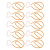 100Pcs Metal Paperclips Cute Chicken Leg Shape Electroplating Rustproof Portable