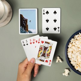 Lantern Press Steamboat Springs, Colorado, Skier Jumping (52 Playing Cards, Poker Size Card Deck with Jokers)