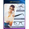 Kitchasy 2 Pack Reading Glasses,Quality Blue Light Blocking Reading Glasses,Filter